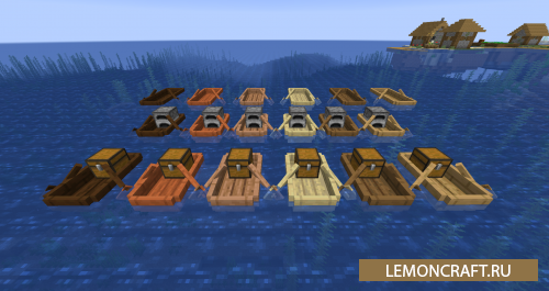 Мод на новые лодки Extra Boats [1.15.2] [1.14.4]